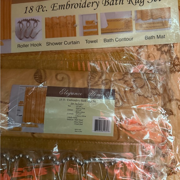 Popular Bath Vera 18-Pc. Shower Bath Set - Gold - Picture 2 of 2